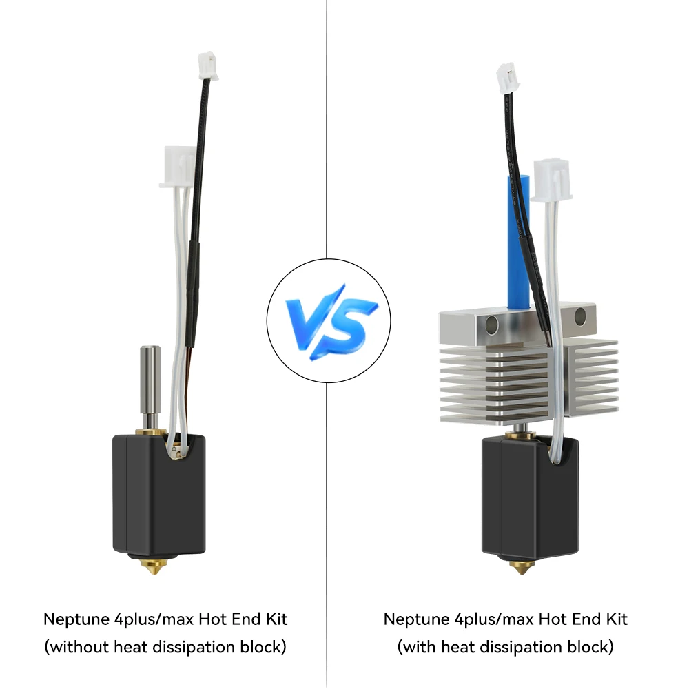 Hotend para netuno 4 max hotend cabeça de impressão 24v 80w para netuno 4 plus hotend kit totalmente montar todos os acessórios da impressora 3d