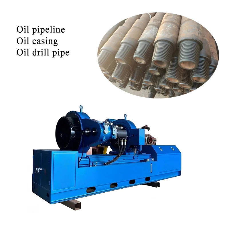 CNC Hydraulic Oil Pipe Thread Make-up Machine for API Standard Tubing Coupling for Oil Pipeline