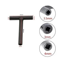 T Type Wrench 3/3.5/4mm Valve Screw Clearance Adjusting Spanner Square Hexagon Wrenches Spanners T-type For Auto Repair Tool