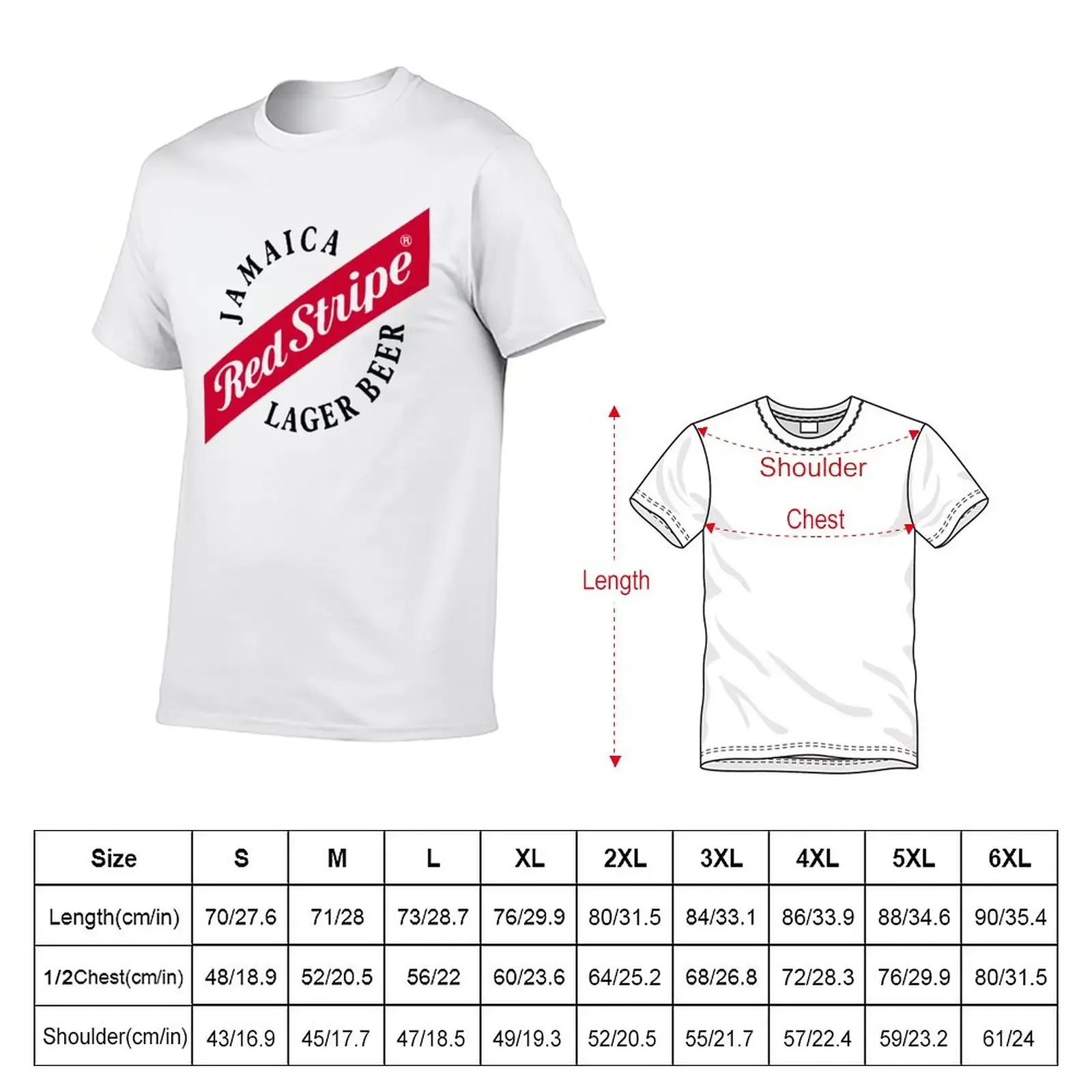 New Red Jamaica Stripe Beer, Lager Beer Jamaica T-Shirt anime stuff shirts plain t shirts