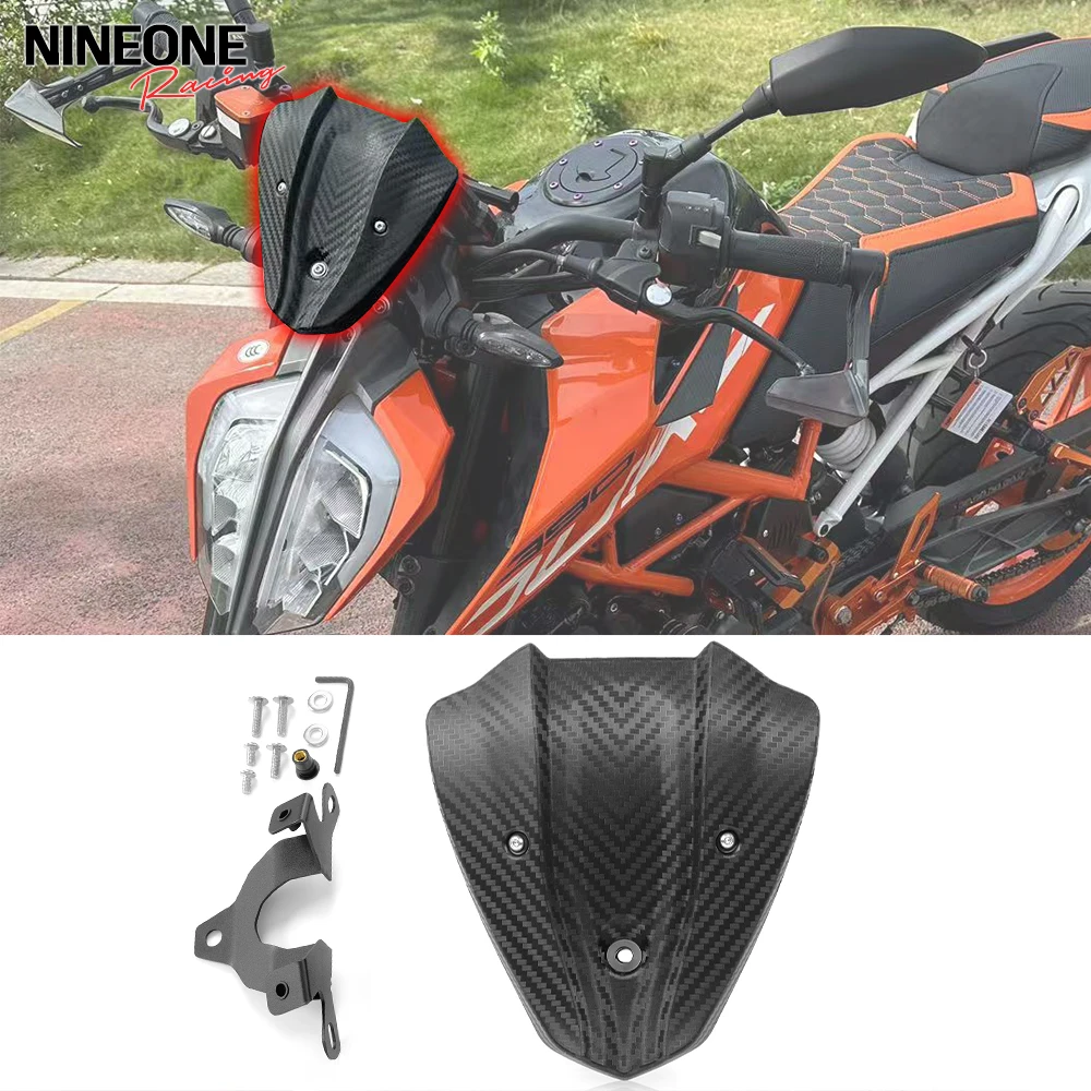 

Compatible For KTM 390 Duke 390Duke Mini Windshield Windscreen Front Fly Screen Deflector Fairing Accessories Duke 390 2017-2023