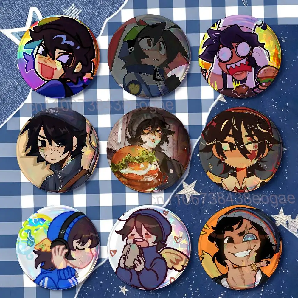 Q-Quackity D-DSMP Badges 25 32 44 58 75 mm Round Customizable Wholesale Fan goods Self-made fan freebies