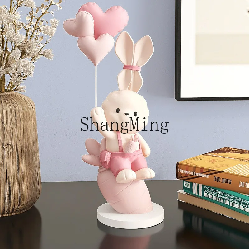 

SM rabbit desktop ornament home jewelry living room TV cabinet decoration light luxury housewarming new home birthday gift