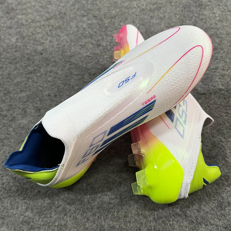 

TF/FG Men Soccer Shoes Original Booties Professional Turf Society Ultralight Football Field Boot Long Spike Match Football Shoes