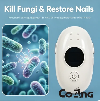 USB Charging LED Laser Nail Care Device | 940nm Infrared + 500nm Blue Light | Onychomycosis & Nail Fungus Treatment