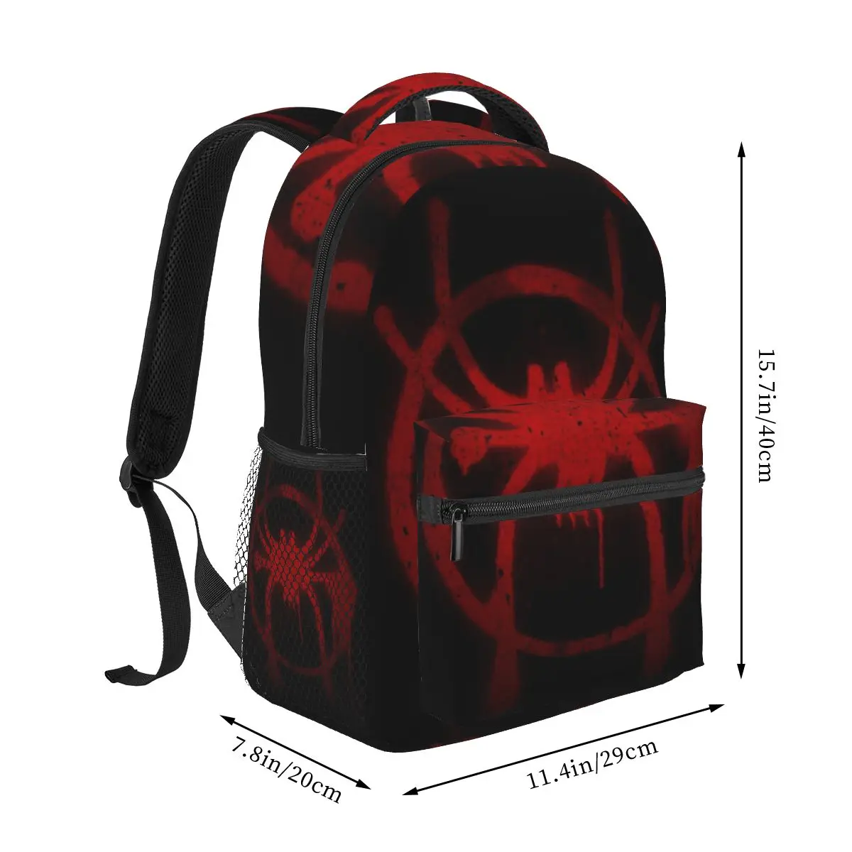 Miles Morales Spider Symbol Backpacks Boys Girls Bookbag Children School Bags Cartoon Travel Rucksack Shoulder Bag