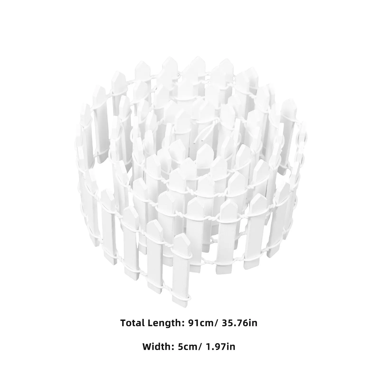 4 Pcs Garden Fence White Fairy Flower Pot Decoration Border Fencing Decorative Accessories Decorations Outdoor Mini