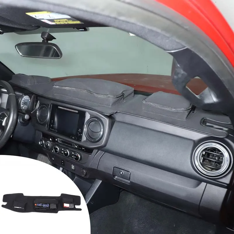 

For Toyota Tacoma 2016-2022 Sheepskin Car Dashboard Organiser Mat Storage Pad Stowing Tidying Organiser Accessories