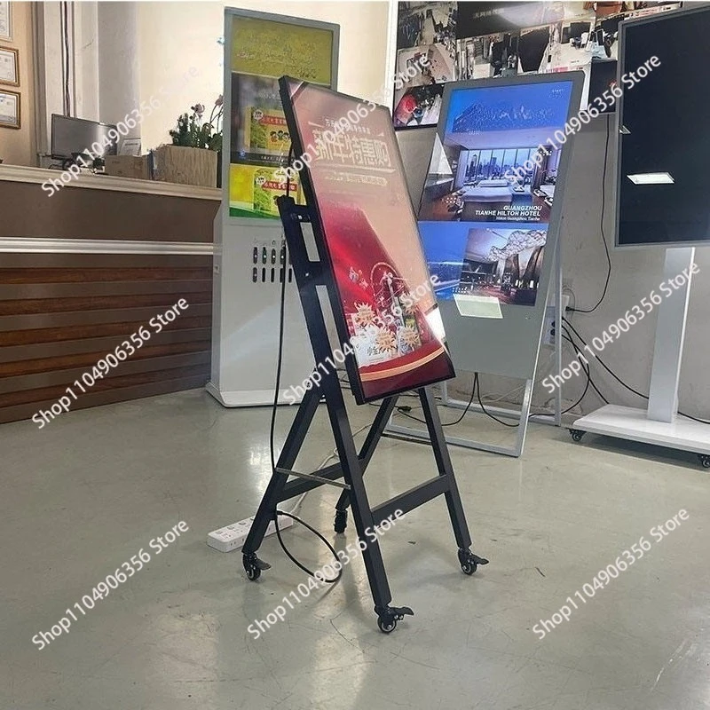 for 32 Inch Waterproof Portable Advertising LCD Poster Screen Android Publicidad Digital Menu Board Wall  Display Stand Tv
