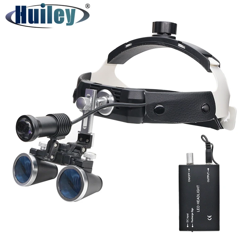 3.5X High Intensity LED Light Surgical Operation Magnifier with Dental Headlight Surgical Dental Loupes