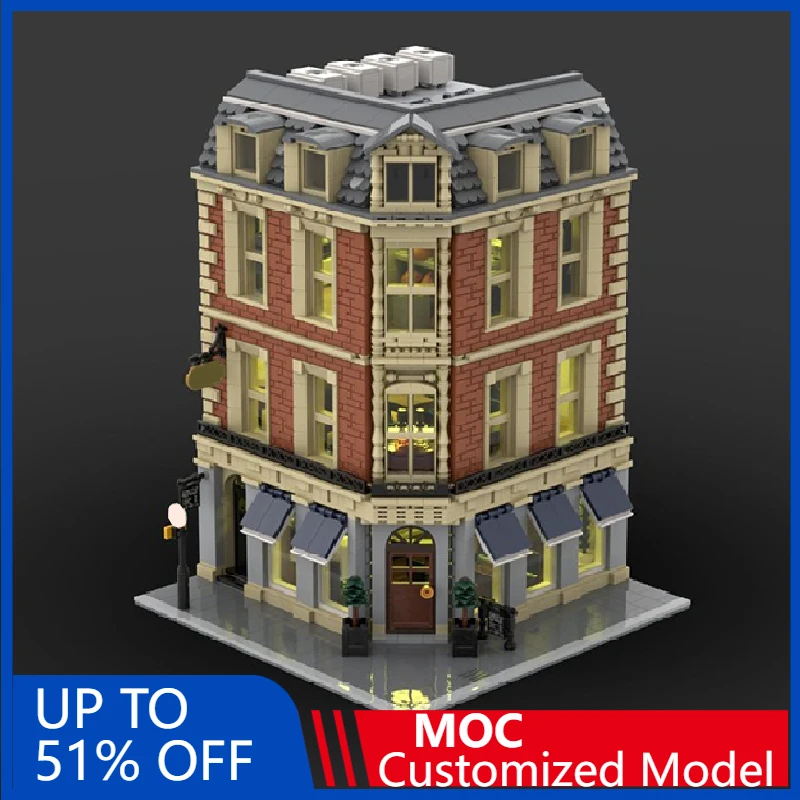 

3467 деталей MOC: Средневековый Кафедральный Храм — Модульная модель, конструктор DIY, развивающая технология сборки, креативные игрушки, подарки на день рождения для детей