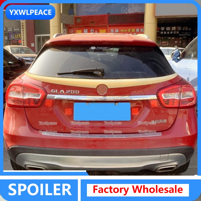 

For Mercedes-Benz GLA Class X156 GLA45 AMG GLA200 GLA220 GLA250 GLA260 2015-2019 ABS Material Rear Trunk Spoiler Trunk Wing