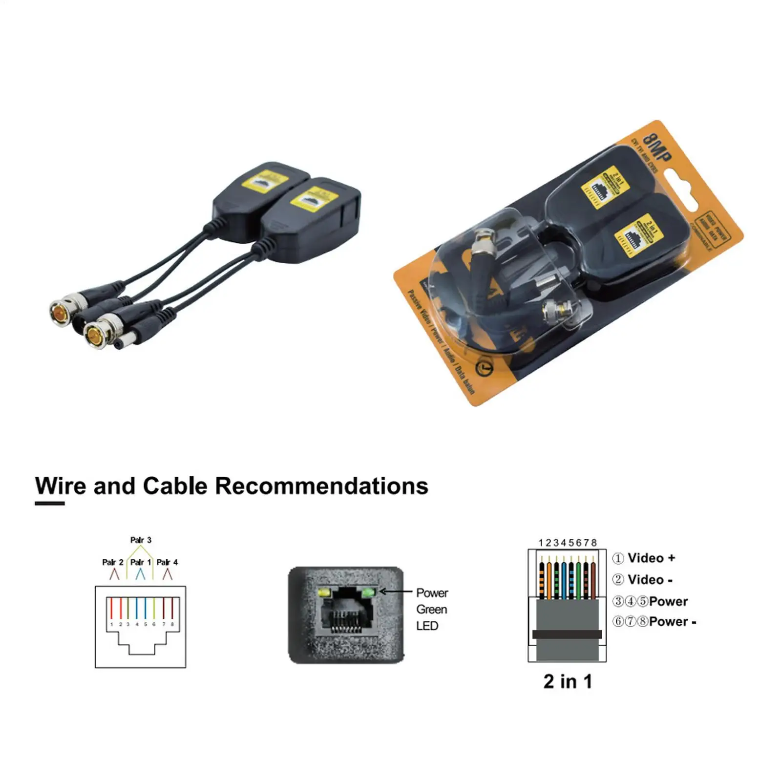 Camera Transmitter And Receiver TV Network Cable Extender Transmitter For Camera For DSLR Laptop Projector Monitor Display PC