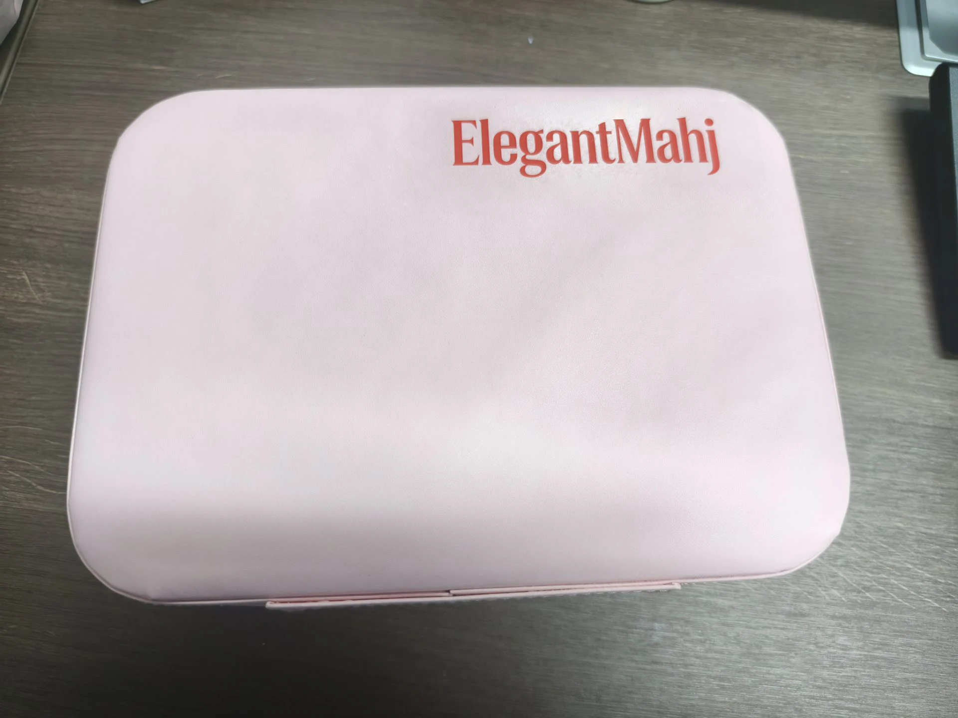 

ElegantMahj American Mahjong Tile Set 1.2 Inch 160 Mahjong Tiles with Pink Back Unique Design Engraved Pattern for Adult Tableto