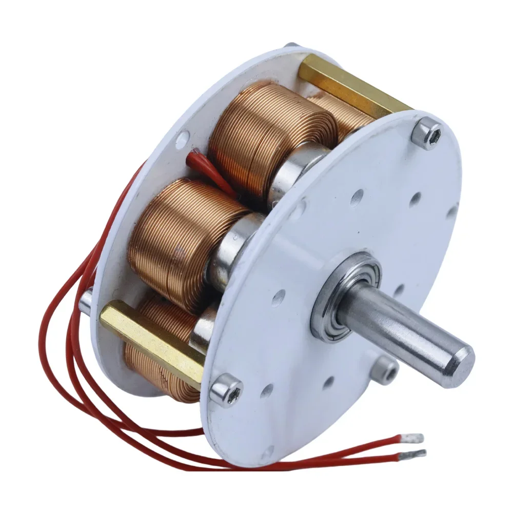 65 * 25mm 20W Disk Type Iron Core Generator Strong Magnetic Low-speed High Power Generation Multipole Three-phase AC