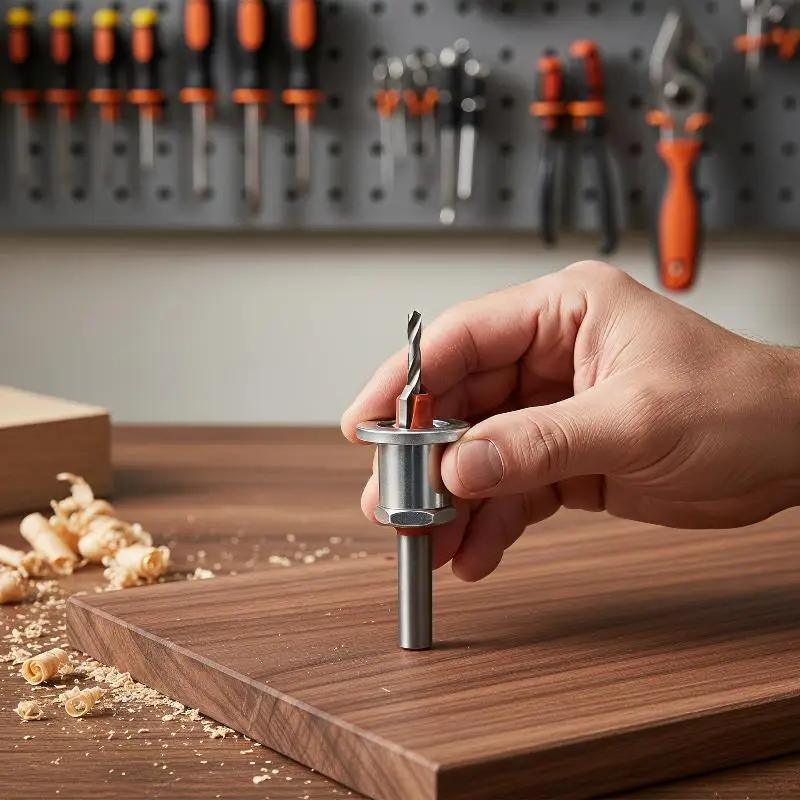 Adjustable Countersink Drill Bit Accurate Positioning High Precision Countersunk Bit for DIY Craft Wood Furniture Installation