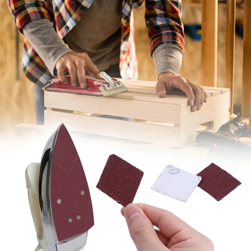 Gancio triangolare per carta vetrata fogli abrasivi in ​​carta vetrata ad anello assortiti per accessori levigatura