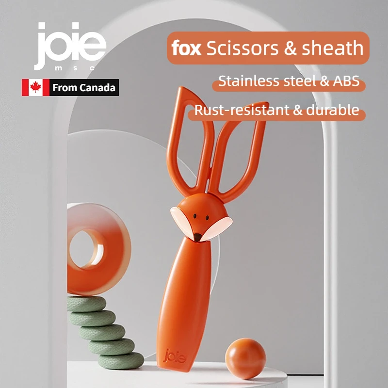 Joie Scissors Stainless Steel Kitchen Household Bone Scissors Chicken Wings Fish Chopper Bottle Opener Clip Walnut Kitchen Tools