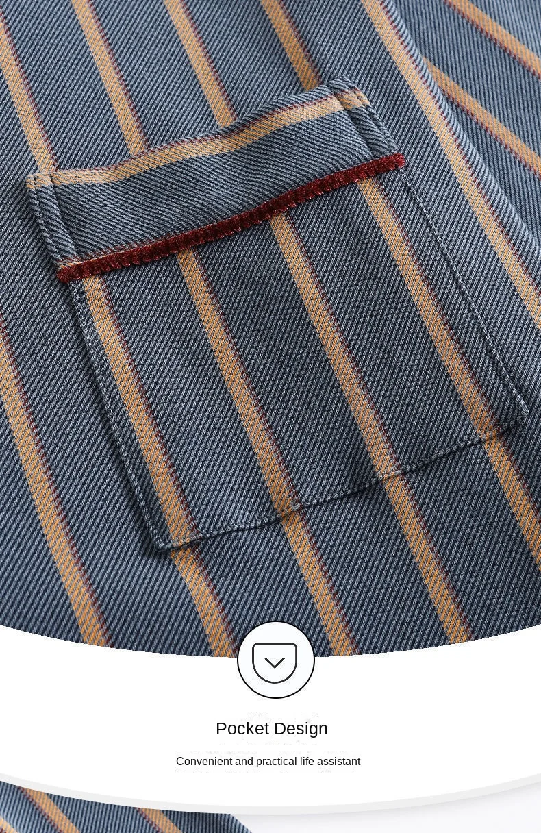Frühling Herren Herbst und Winter langärmelige lange Hosen mittleren Alters dünner Abschnitt von Pyjamas Nachtwäsche Homewear Anzug Loungewear – Detail 7