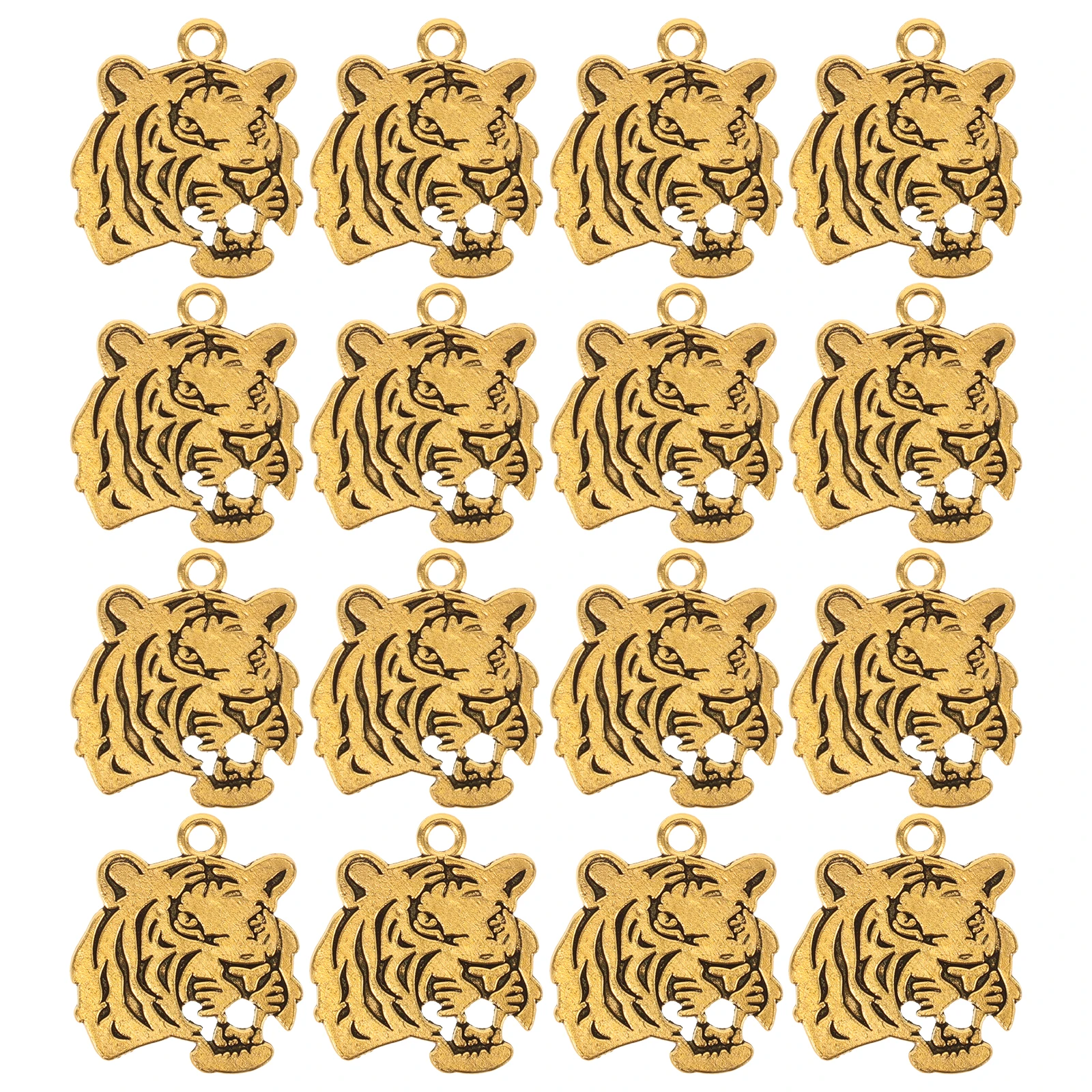 

30pcs Head Pendant Alloy Charm Charm Pendant Necklace DIY Bracelet Jewelry Making Crafts Gifts Accessory Part