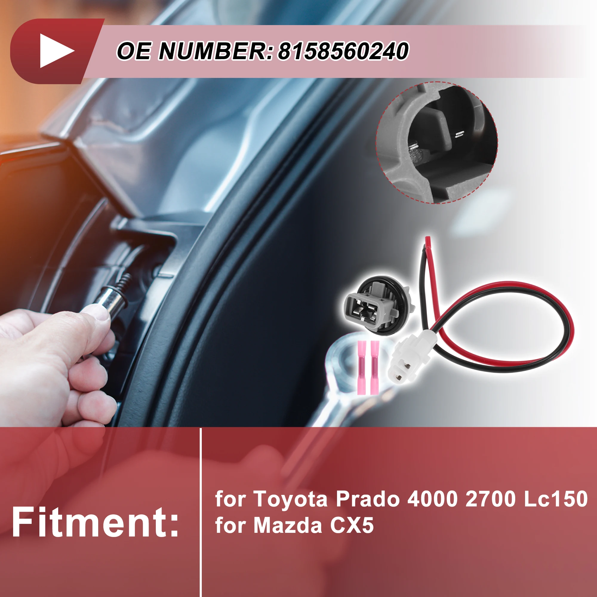 

UXCELL розетка заднего противотуманных фар для Toyota Prado 4000 2700 No 8158560240