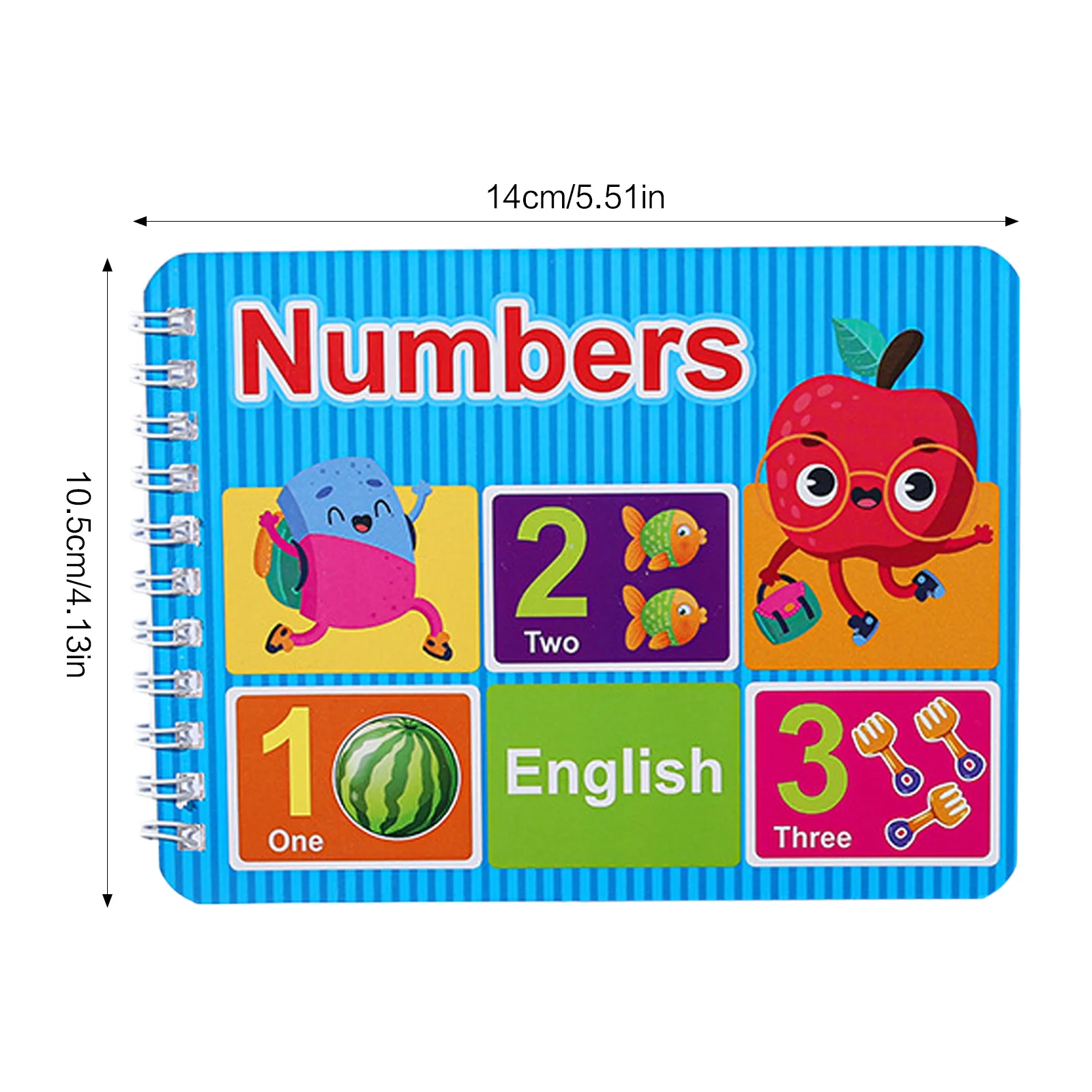 Picture 7: Early Education Cognitive Cards Book Alphabet Numbers Learning Educational Toy for Kids with Safe Rounded Corners Portable