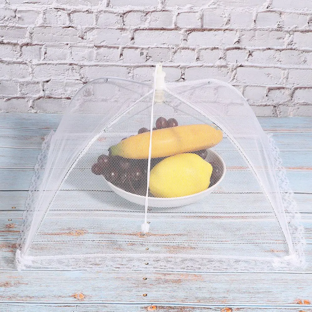Portable Food Umbrella Household Foldable Food Meal Cover Tent Mesh Net for Picnic