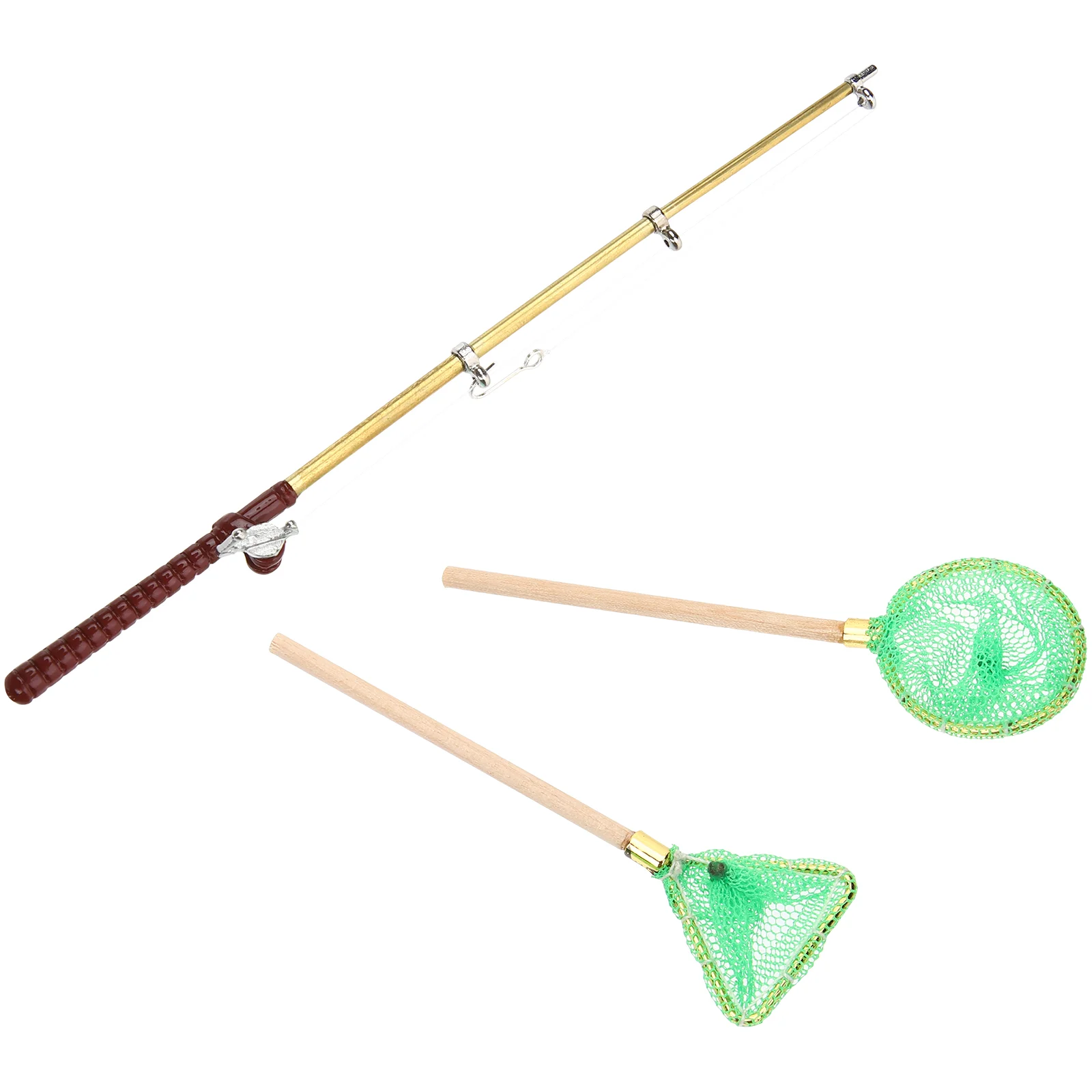 Photography Props Minihouse Funny Fishing Pole Model Toy for Children Children’s Toys Accessories Tool Decorative