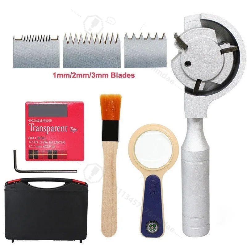 3 in 1 Coating Thickness Gauge Cross Hatch Cutter Film Adhesion Tester Paint Surface Inspection Maintenance Tool