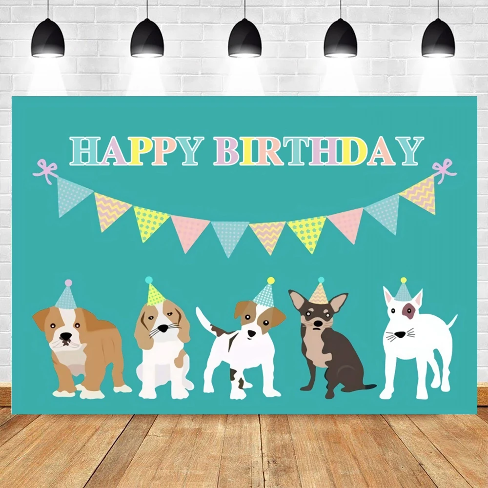 Mari Kita PAW-TY Latar Belakang Pesta Hewan Peliharaan Lucu Anjing Kucing Fotografi Ulang Tahun Latar Belakang Fotografi Potret untuk Foto Studio Photocall