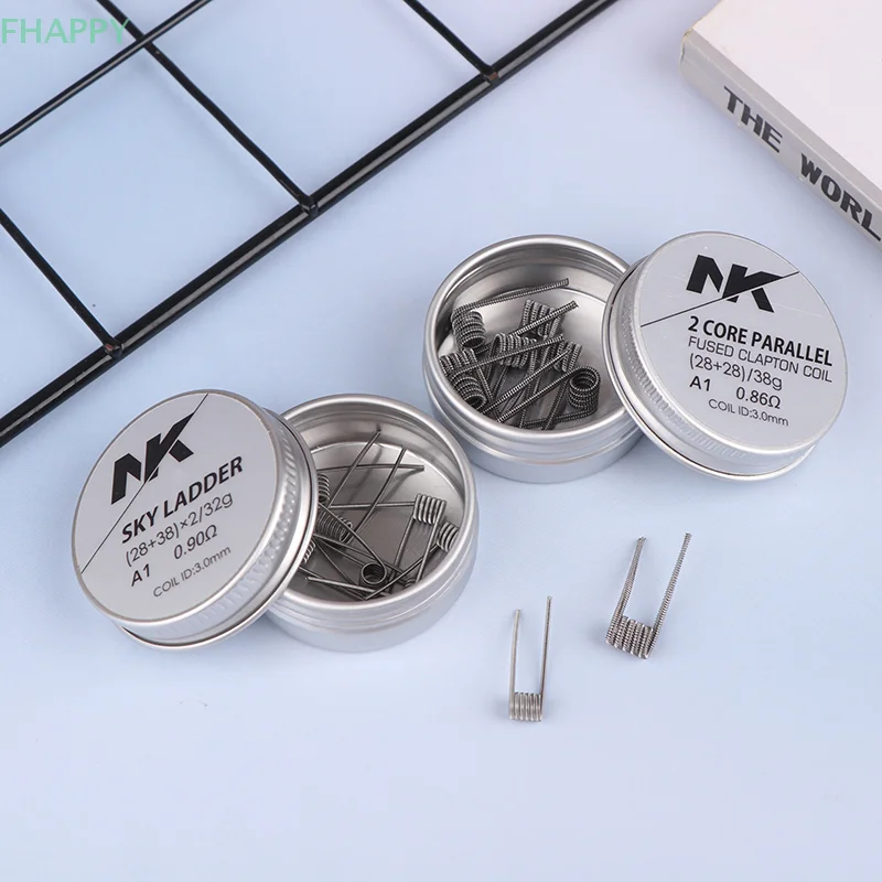 

PreBuild MTL/AIO/RDL/RBA Inner Diameter 2.5mm Fused Clapton Alien Coil Spring Handheld Tools Resistances A1 SS316L NI80 Wire