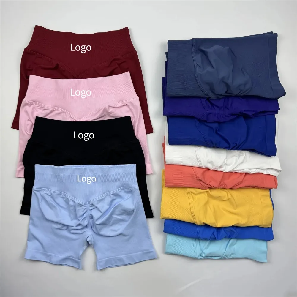 

Spandex Short Seamless Shorts Women Soft Workout Tights Fitness Outfits Yoga Pants Gym Wear cycling pants