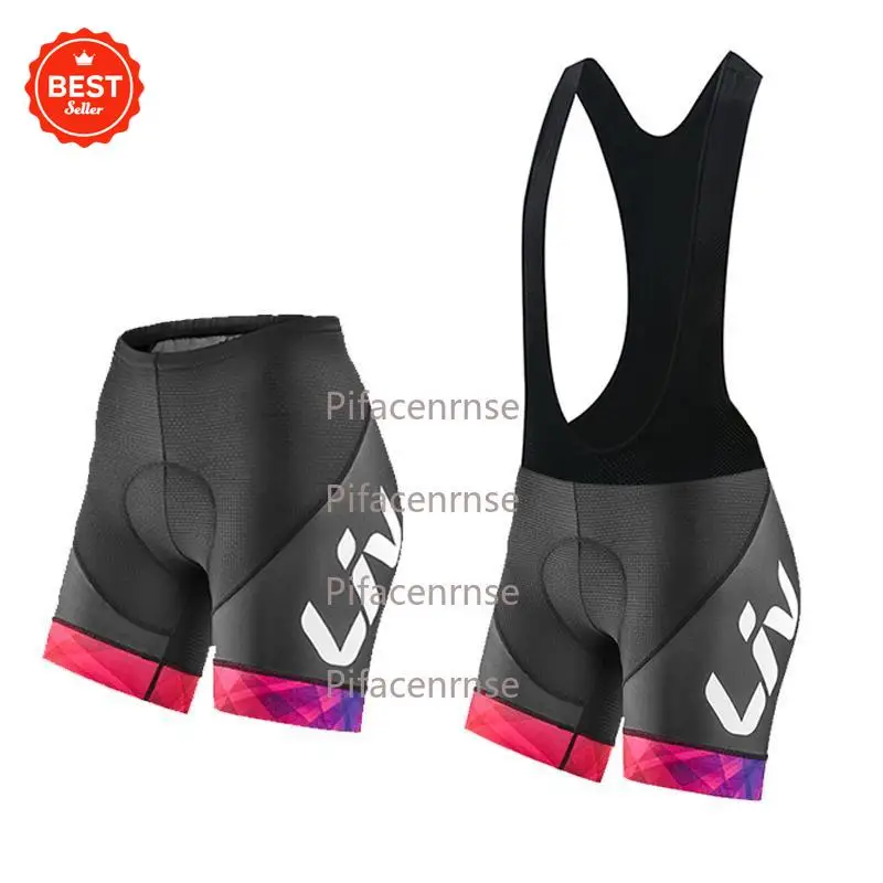 LIV ,mulheres calções de ciclismo esportes padrão apertado bicicleta shorts almofada gel mtb feminino shorts equitação calças