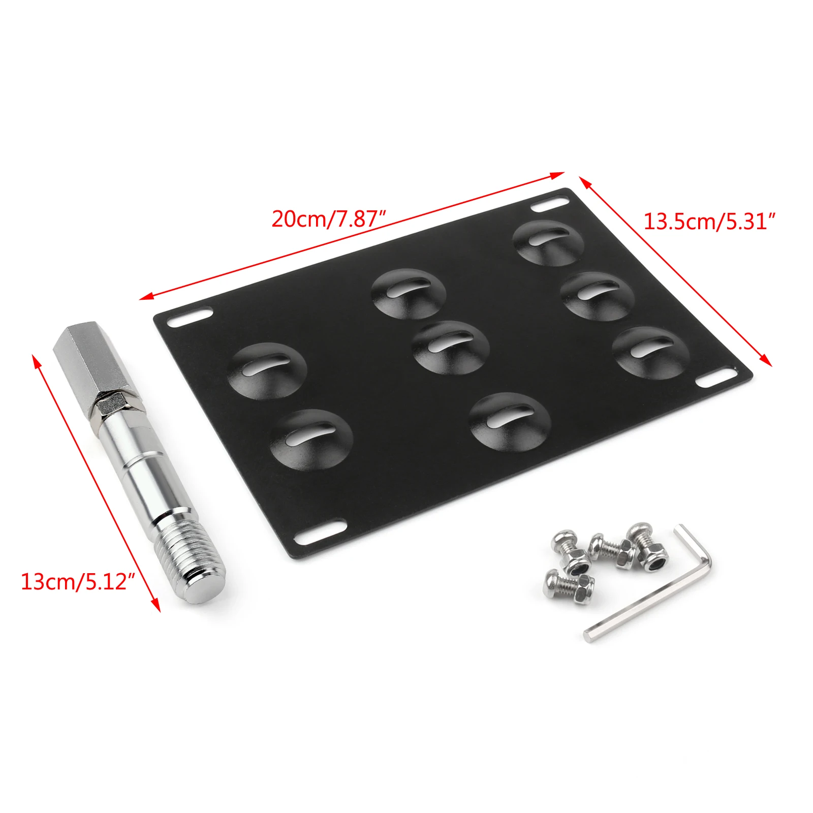 Topteng Bumper Tow Hook License Plate Mount Bracket For BMW F30 F32 F10 3/4/5 SERIES