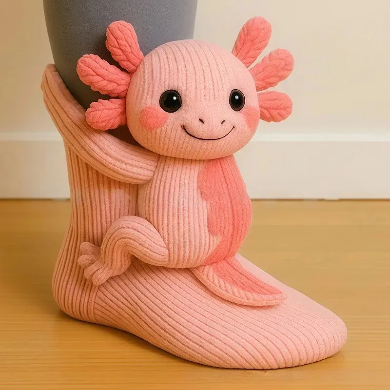 2026 حار جوارب بصور حيوانات عيد الميلاد محبوك جوارب يمكن السير بها على الأرض الجوارب الدافئة محبوك يونيكورن الجوارب جوارب بصور حيوانات