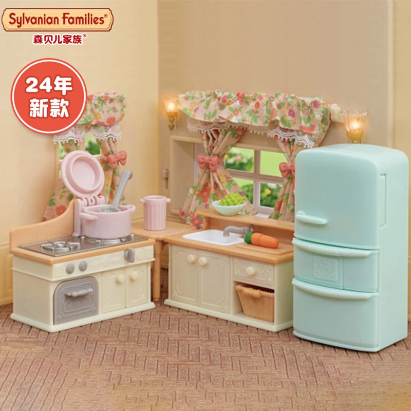 New Sylvanian Families Rural Furniture Series Action Figure Collectible Doll Anime Figures Room Decoration Families Gift Toys