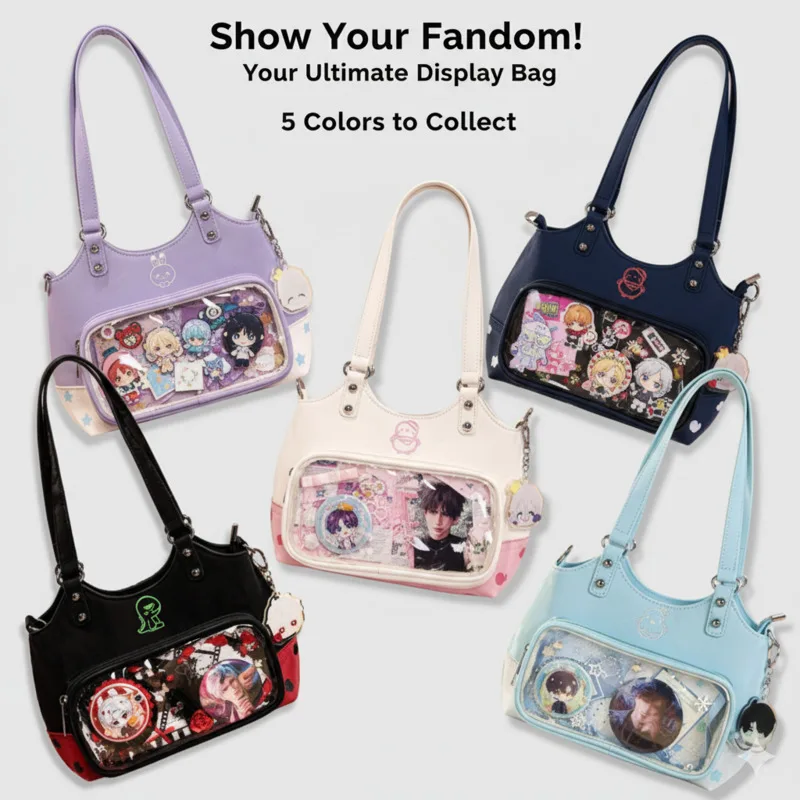 

Love And Deepspace Itabag Y2K Anime Cos Caleb Rafayel Zayne Sylus Aster Bag Transparent Display Crossbody Shoulder Tote Bag New