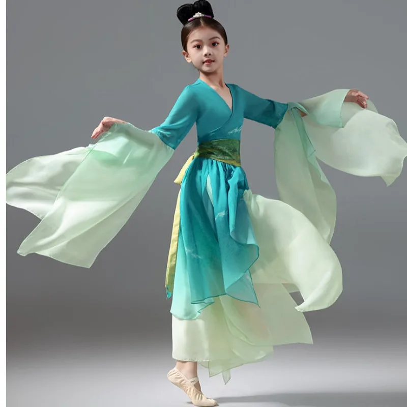 Shangchun Mountain Children's Performance Costume Classical Fan Dance Performance Costume Elementary School Chorus Costume