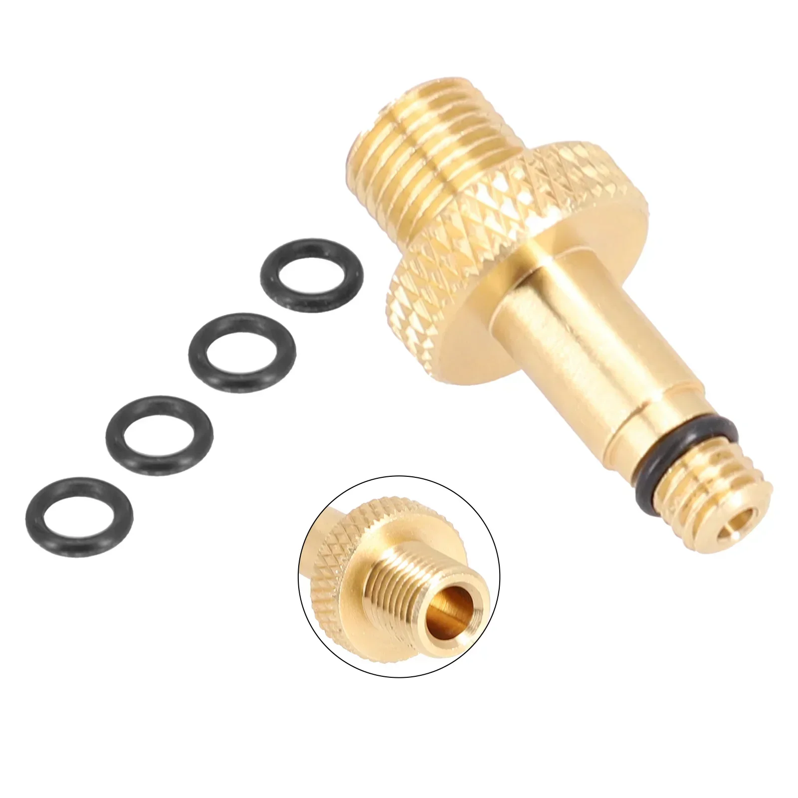 

Air Valve Adaptor Rear Valve Adapter Aluminum Alloy Easy To Use Practical Red Accessories For MTB Bicycle Bike
