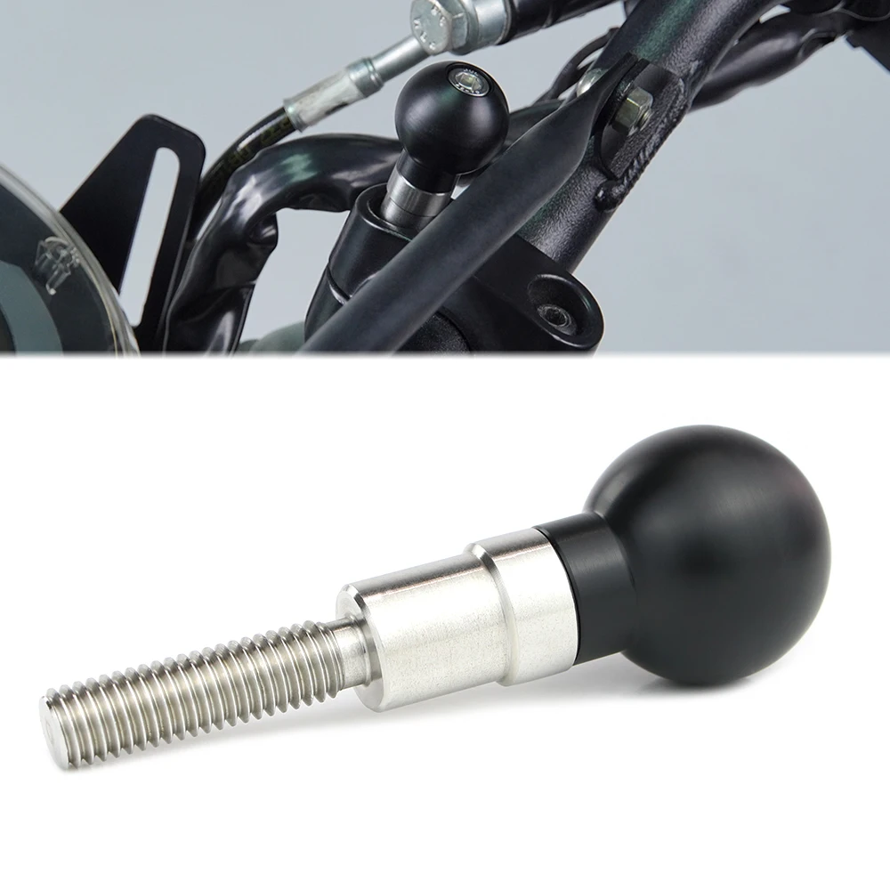 Motorcycle Handlebar Top Clamp Base GPS Mount 1 Inch/ 25mm Ball Head Adapter to M8 Screw For RAM Mount Phone Holder Bracket