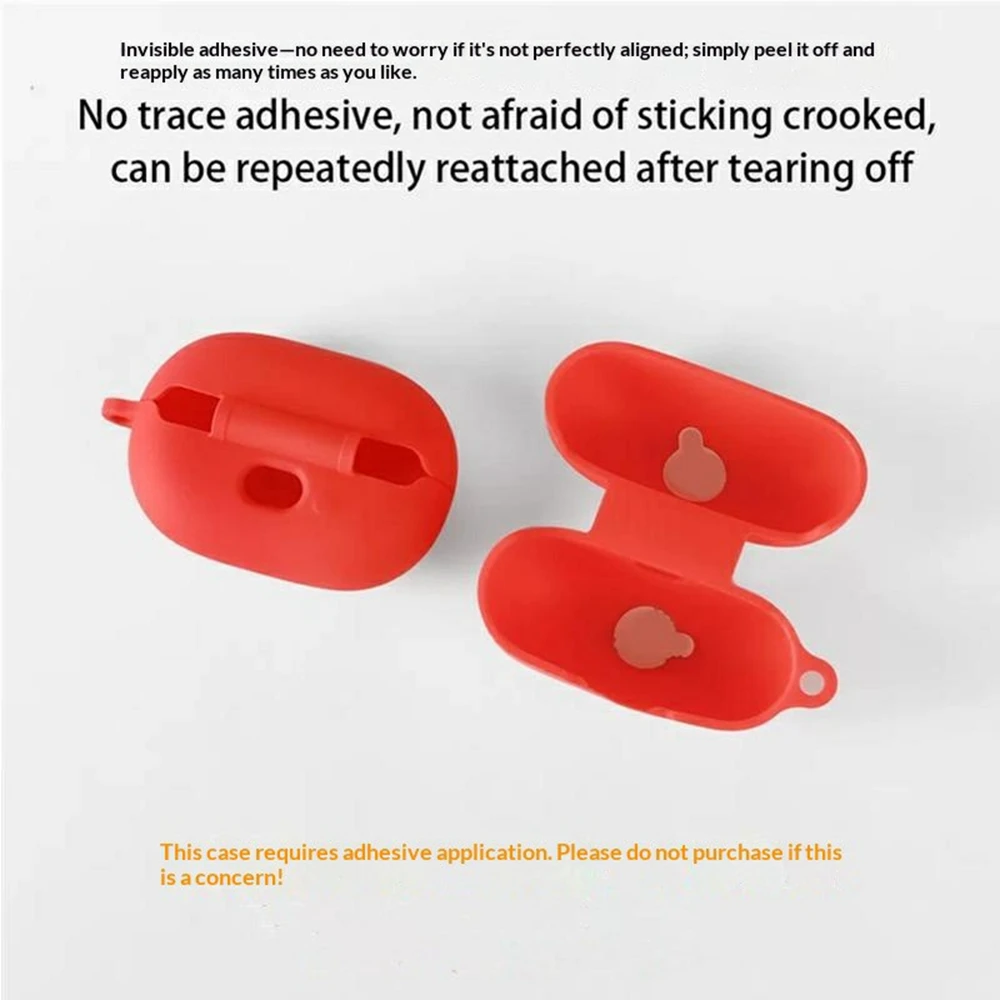 For QCY MeloBuds A30 Silicone Case Wireless Earbuds Protective Cover with Anti-Lost Buckle - Dark Blue view 5