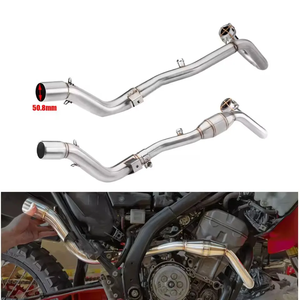 

For Honda CRF250L 2012-2020 CRF300L / Rally 12-20 CRF250 CRF300 L Escape Motorcycle Exhaust Header Link Pipe Muffler Slip-On