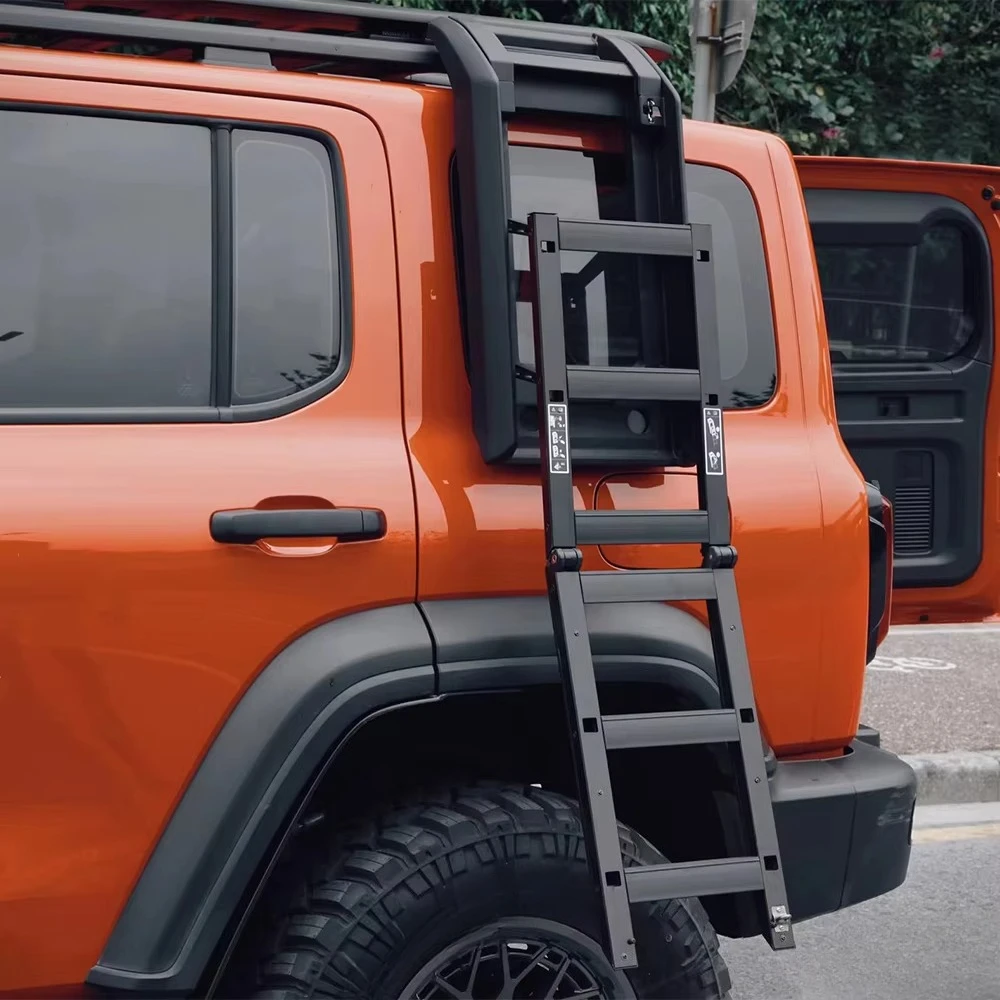 Rear Window Side Ladder for Tank 300 Accessories 4x4 Offroad Aluminum Expandable Roof Ladder Climbing Ladder