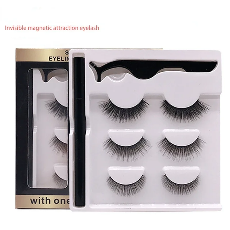 Eyelashes 3D  Fluffy Soft Wispy Natural Cross Eyelash Extension Reusable Lashes Mink False Eyelashes Makeup