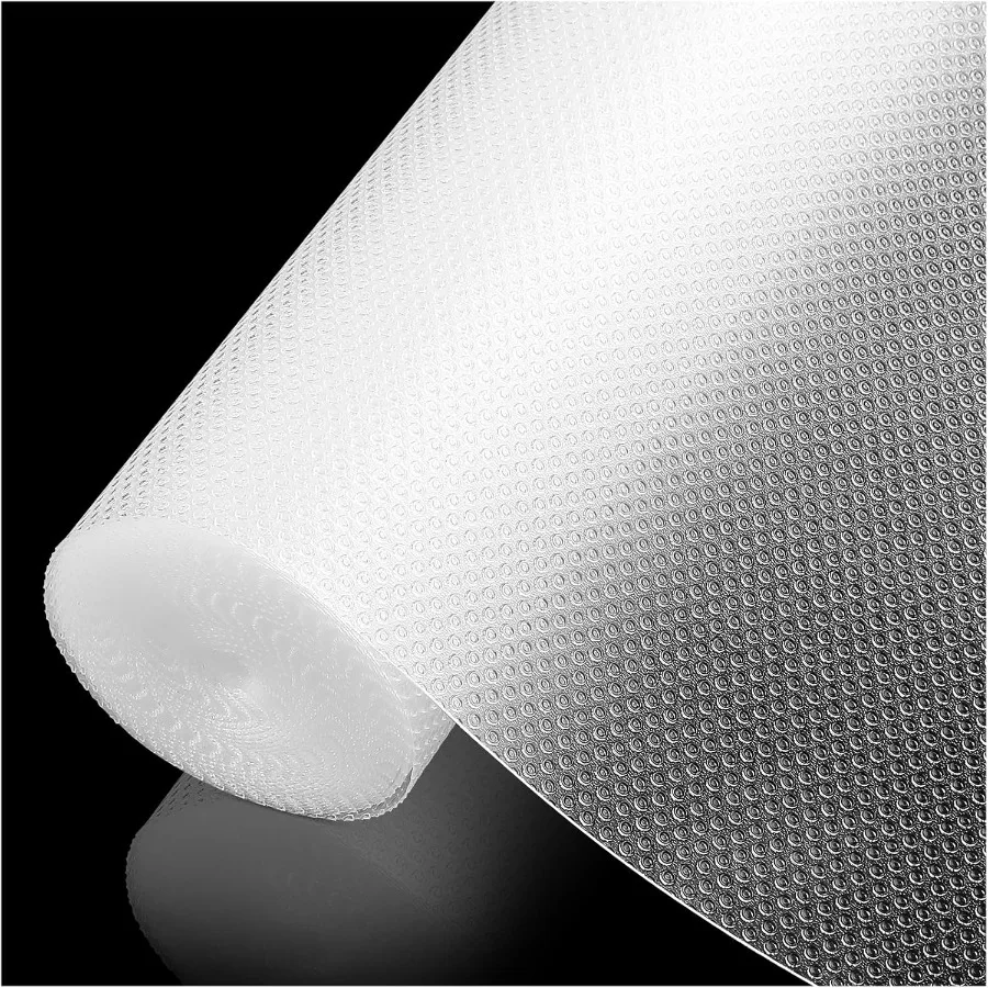 

100 EVA Shelf Liner for Kitchen Cabinet 12 x 240 Drawer Liners Non Adhesive Non Slip Waterproof Plastic Paper Dresser Pantry Ba
