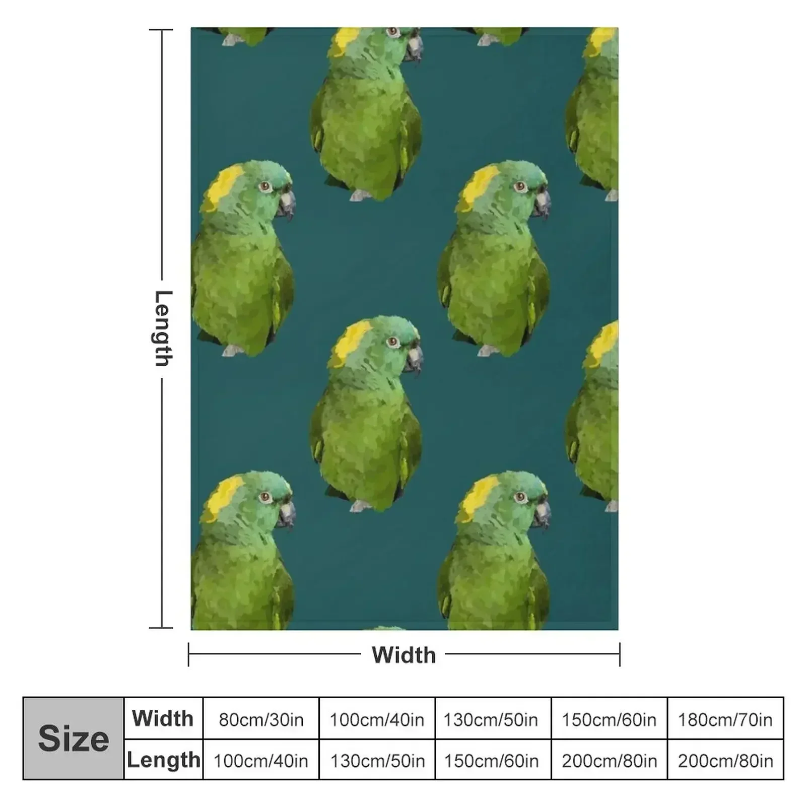 Yellow-Naped Amazon Throw Blanket Summer decorative Beach Soft Big Decorative Throw Decoratives Blankets