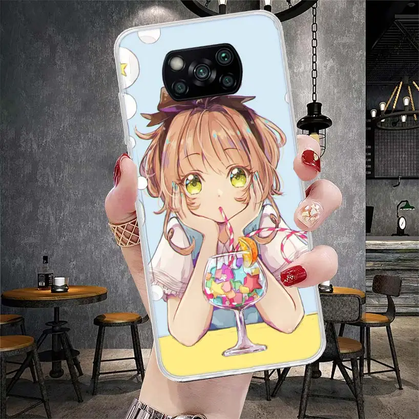 CardCaptor Sakura Anime Phone Case For Xiaomi Poco X6 X5 X4 X3 Nfc F6 F5 Pro F4 F3 M5S M5 M4 M3 M2 F2 F1 Cover Coque Shell X3 Nf