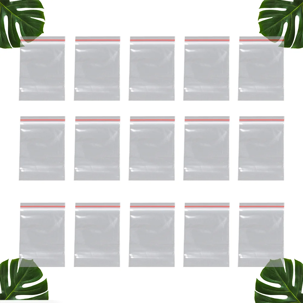 

500 Pcs Bag Food Resealable Zipper Bags Transparent Sealing Xs Small Grip Clear Sealed