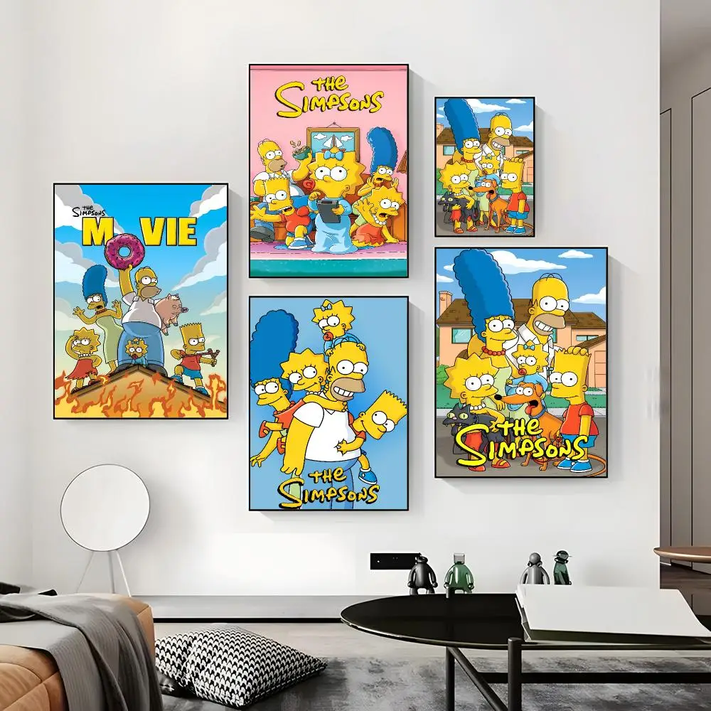 The Simpsons Poster Paper Print Home Living Room Bedroom Entrance Bar Cafe Art Painting Decoration