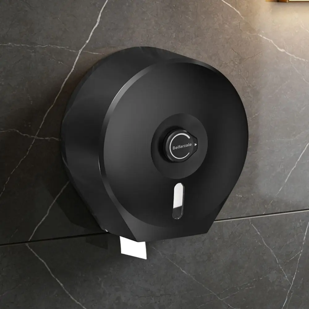 Large Capacity Wall Mount Tissue Box No Punching Wall Mounted Toilet Paper Dispenser Tissue Holder Paper Drawer